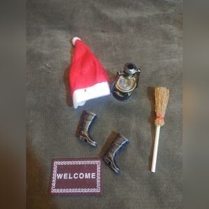 Festive Santa Hat and Accessories Set